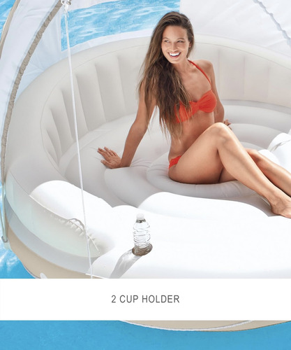 Padrísima Isla Canopy Inflable Intex Tumbona