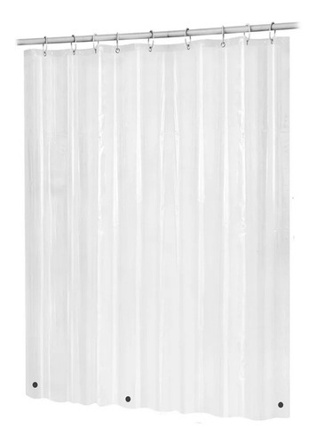 Forro Cortina Baño Transparente Con Iman 178 X 180 Cm 
