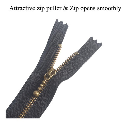 Set De Cremallera Beaulegan, 20 Cm, Color Negro, 10 Piezas