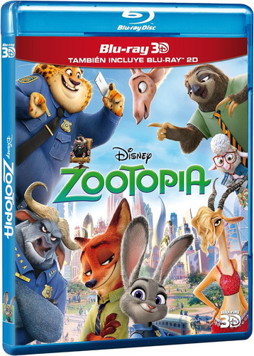 Zootopia  Disney Pelicula - Blu-ray + Dvd Slipcover Nuevo
