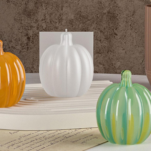 Molde De Silicona Para Velas De Calabaza Molde De Calabaza 3