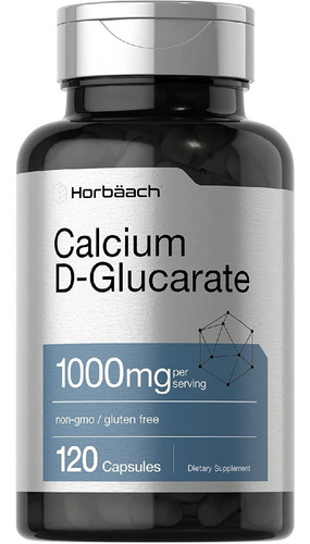 D-glucarato De Calcio 1000 Mg Horbäach 120 Capsulas