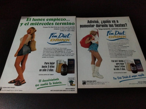 (pf813) 2 Publicidades Fin Diet * Cecilia Caramelito Carrizo