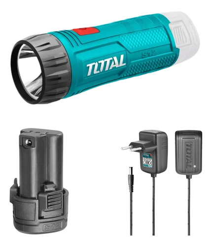 Linterna Led S12 Total Batería Cargador 100 Lumenes-tvirtual