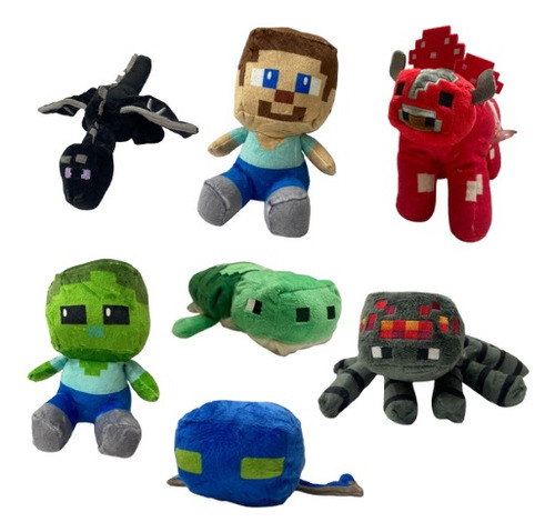 Peluches Minecraft Steve - Animales Varios Modelos 