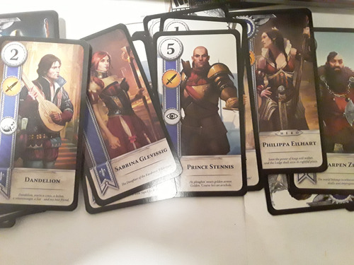 Gwent: 2 Mazos Nilfgaard/ Reinos Del Norte-154 Cartas Ingles Gwent Inglés (Usado)