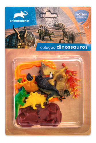 Coleção Miniaturas Dinossauro Animais Brinquedo 3 A 10cm