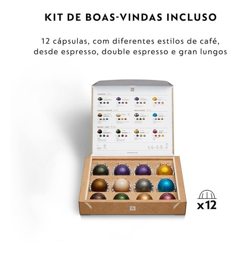 Cafetera Nespresso Vertuo Pop Green 220v 12 Cápsulas Factura