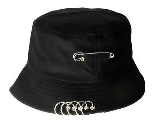 Gorro Bucket Hat Pesquero Con Aros Y Argollas Pescador