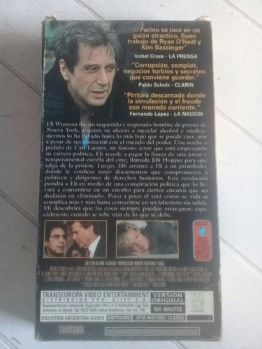 Pelicula En Vhs Título - La Noche Del Crimen (Usado)