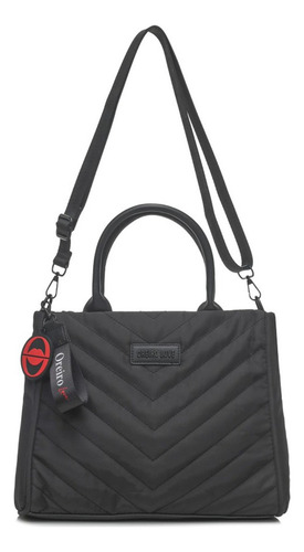 Cartera Oreiro Love Ex 18374.1 Negro Nylon 100% C/ Costuras Ore Ex 18374.1 Negro Lisa Níquel Negro