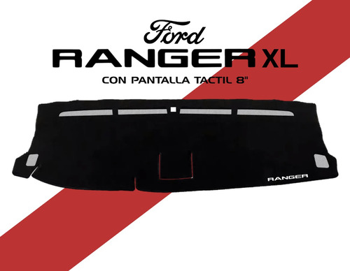 Cubretablero Bordado Ford Ranger Xl Pantalla 8¨ Modelo 2017