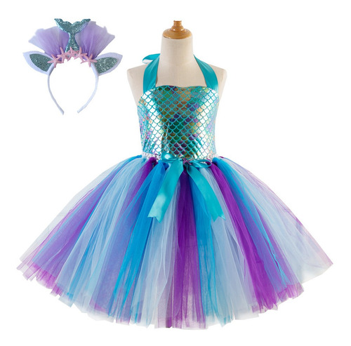 Vestido De Princesa Sirenita Disfraz Para Halloween