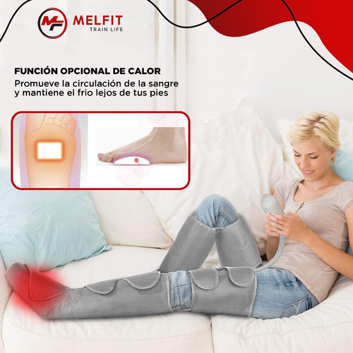 Imagen 6 de 9 de Botas Presoterapia Drenaje Melfit Celulitis Estrías Masajes