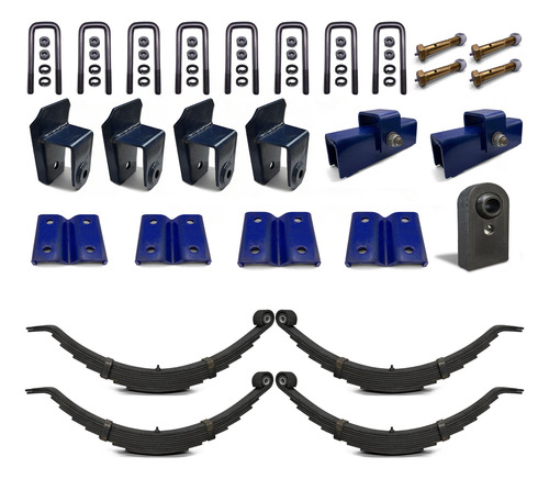 Kit Elasticos Para Trailer 4000 Kg Balancin