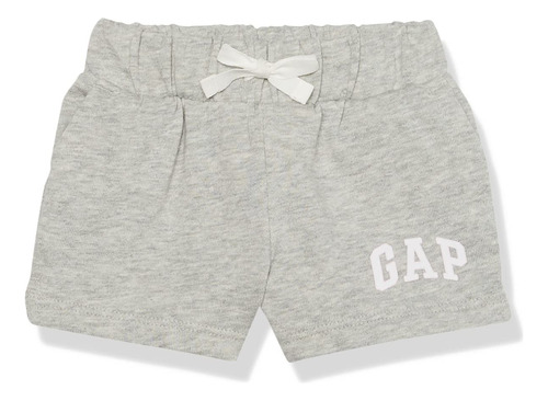 Gap Pantalones Cortos Con Logotipo Para Beb Nia, Gris Claro 