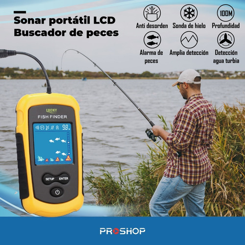 Imagen 2 de 10 de Pesca Ecosonda Fish Finder Portatil Sonar 100 M Modelo Nuevo