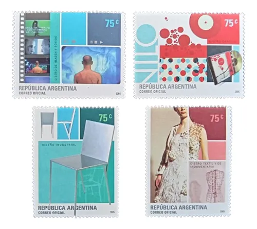 Argentina, Serie Gj 3488-3491 Diseño Argent 2005 Mint L19660