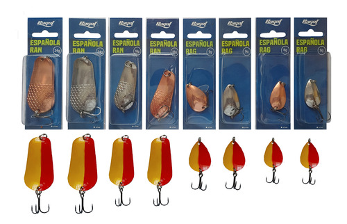 Señuelos Cucharas Españolas Ragot Ran ( 8 Unidades)