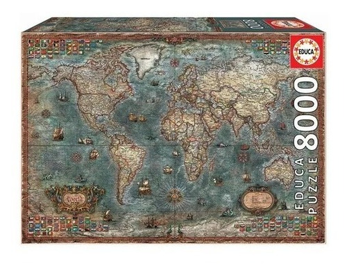 Puzzle Rompecabeza 8000 Pzs Mapamundi Histórico Educa 18017 
