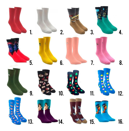 Imagen 2 de 7 de Pack X15 Pares Medias Por Mayor Fight Algodón Hombre Mujer