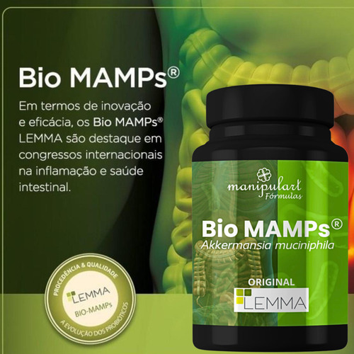 Akkermansia Muciniphila Bio Mamps 25mg 120 Cápsulas C/selo