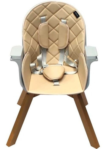 Imagen 8 de 10 de Silla De Comer Premium Baby Para Bebe Madera Doble Bandeja
