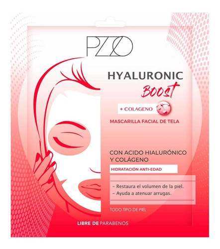 Mascarilla Facial Pzzo Hyaluronic Boost + Colageno 25 Ml Variación Tamaño Único Multicolor Tipo de piel Normal