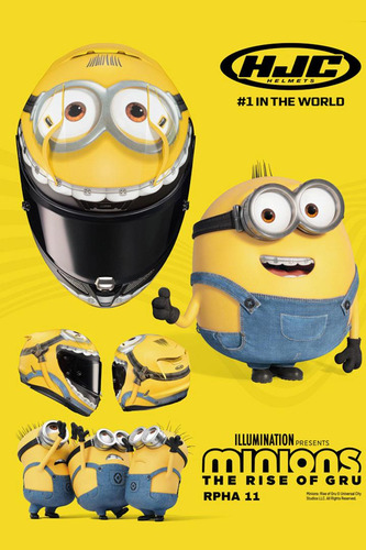 Casco Moto Integral Hjc Rpha 11 Otto Minions Mc3sf