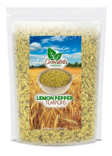 Tempero Lemon Pepper Premium 1 Kg Cerealista Amorim