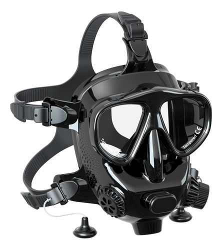 Full Face Diving Mask For Scuba Diving, 180° View Pano...