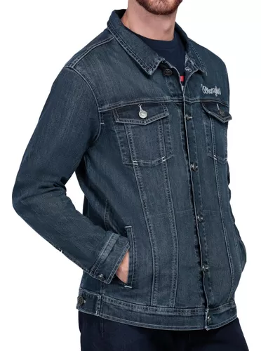 Wrangler Chamarra De Mezclilla Hombre