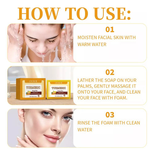 4x Kurkuma En Kojic Soeren Brightening Soap Mei Lemon!