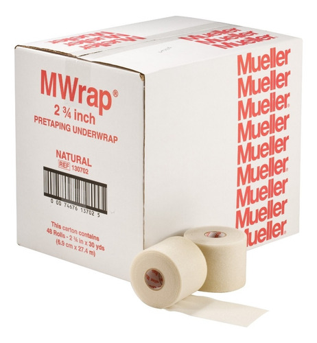 Prevenda M-wrap Mueller Natural 48 Rollos 6.9 Cm X 27.4 M