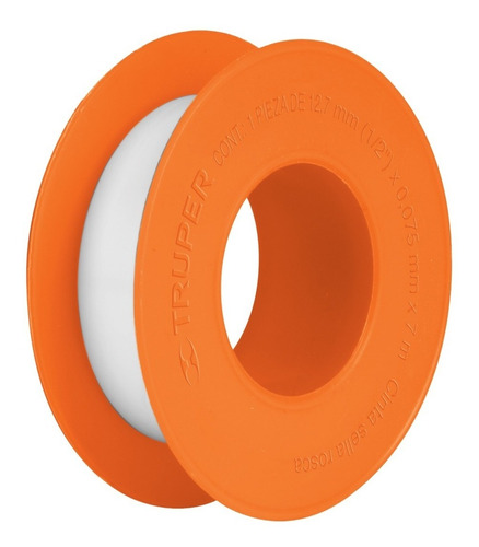 Cinta De Teflon 7 M 1' Truper 12511 Ctf-1 Blanco