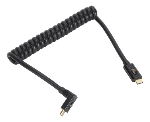 Cable Usb Tipo C A C Retráctil En Espiral De 3,3 Pies Y 40 G