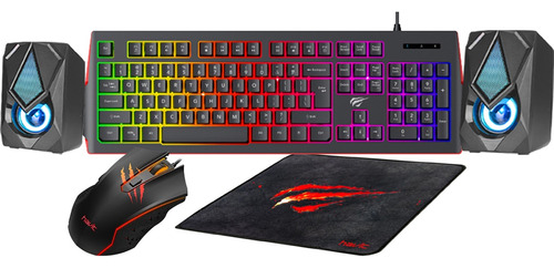 Combo Gamer Teclado, Mouse, Mousepad Y Parlantes Gd16 I Css®