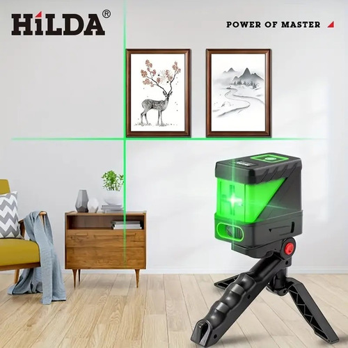 Nivel Láser Verde Autonivelable Hilda Líneas En Cruz Wls176
