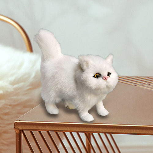 Figuras De Gato De Simulación En Miniatura, Figuritas De