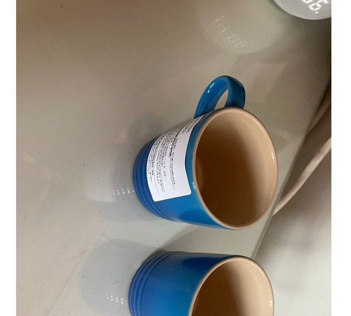 Duas Canecas Azul Le Creuset 100 Ml