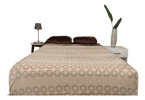 Sábana Invernal Tamaño King Size Color Solaris Diseño De La Tela Beige