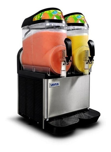 Maquina Para Cremoladas 2 Vasos C/ Cenefa 12×2 Lts Vg-122a