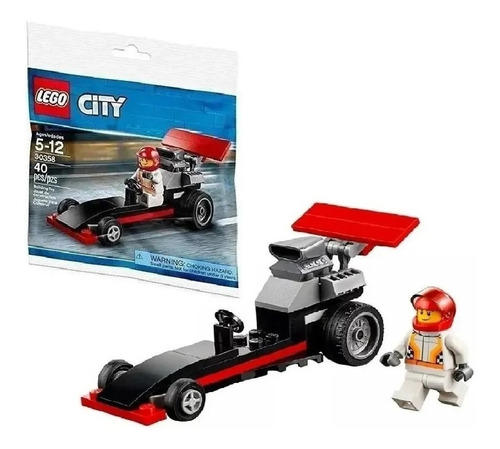 Lego City 30358 Piloto Vehiculo De Carreras + Libro Nº8