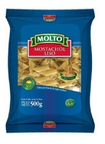 Fideos Molto Mostachol Liso 500 Grs X 2 Unidades