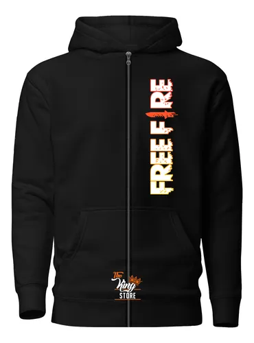 Polerón Con Cierre, Free Fire, Videojuego Battle Royale, Shooter, Dtf, Full Color, Todas Las Tallas , The King Store