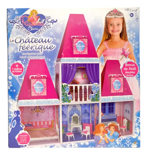 Castillo De Princesa Con Accesorios Color Fucsia