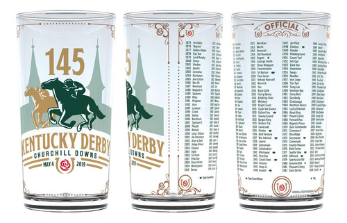 2019 Kentucky Derby  Cristal Menta Julep Souvenir Gassware