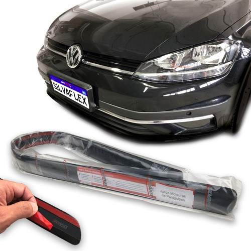 Vw Golf 2017/2020 Juego Protectores Paragolpes Silvaflex