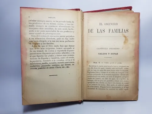 Antiguo Libro El Cocinero De Las Familias M Durand Mag 56460 (Usado)