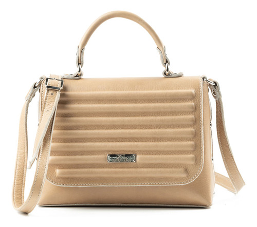 Cartera Chica Xl Extra Large Lupe Taupe